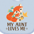 thumbnail image 4 of Inktastic Aunt Loves Me Woodland Fox Boys or Girls Baby Bib, 4 of 4