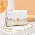 thumbnail image 4 of Mujeres Messenger Bolsa de lentejuelas Moda Single Hombro PU Cadena de cuero Correa Bolso Teléfono Móvil Flip Crossbody Bolsos Regalos Blanco Tipo 1 Advancent AP008901-03, 4 of 7