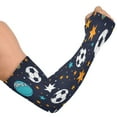 thumbnail image 2 of ALAZA Football and Star UV Sun Protection Arm Sleeves UPF 50+ Compression Cooling Sleeve 1 Pair, 2 of 7