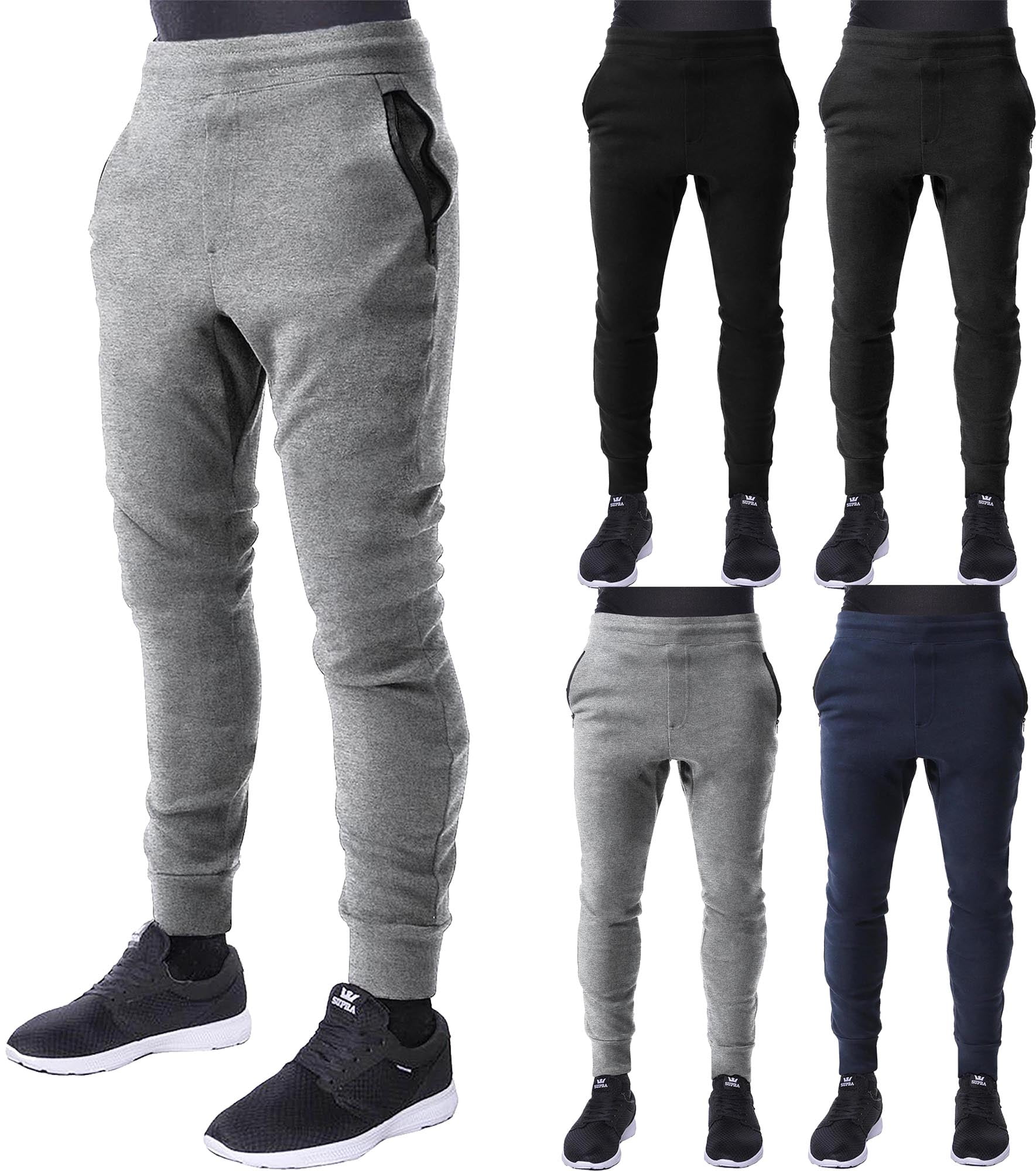 Hat and Beyond - Hat and Beyond Men's Slim Fit Jogger Sweatpants with ...