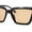 Black - Light Brown, variant on Womens Luxurious Thick Bevel Frame Rectangular Cat Eye Sunglasses Black - Light Brown