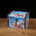 thumbnail image 2 of Clearance!!Christmas Leather Wooden Storage Box Desktop Sundries Storage Box Candy Packaging Box Gift Box, 2 of 6