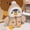 Brown, variant on Christmas Plush Penguin Stuffed Animal 9.8’’ Cute Stuffed Penguin Plush Toy with Fuzzy Fleece Jacket and Hat Little Plush Dolls for Boys Girls Birthday (Blue)