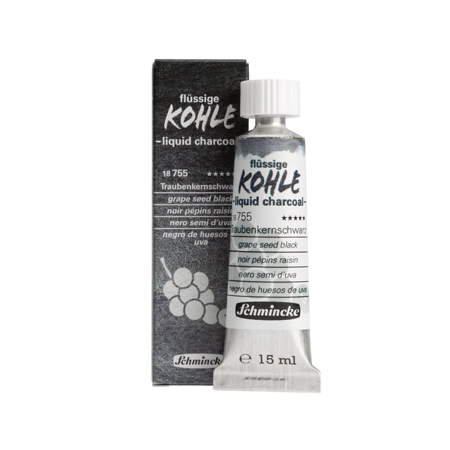 Carbón líquido Schmincke Negro Semilla de Uva 15 ml
