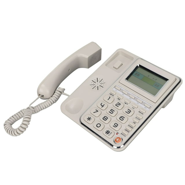 Big Button Corded Phone, Caller ID Telephone Speaker Volume Control Year Display With Speakerphone For Office For Seniors