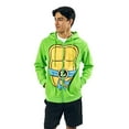 thumbnail image 2 of Teenage Mutant Ninja Turtles Leonardo Long Sleeve Men's Green Cosplay Hoodie-Large, 2 of 8