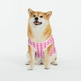 thumbnail image 3 of LNWH Classic Pink Plaid Pattern Dog Clothes, Breathable Warm Cotton Pet Clothes 3X-Large, 3 of 8