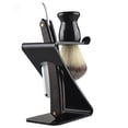 thumbnail image 1 of Acrylic Shaving Razor Brush Holder Stand 2-In-1 Plastic Shaving Tool for Razor Storage, 1 of 8