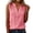 Pink, variant on vigerkar Womens Sleeveless Button Down Shirts Cotton Linen Tank Tops V Neck Dressy Casual Loose Blouses Business Work Tops (Orange, L)