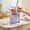 199#Purple, variant on Standing Toiletry Bag Transparent Travel, Waterproof Cosmetic Organizer for Bathroom Countertop, Freestanding Makeup Brush Holder Pouch, Portable Travel Bag for Daily Beauty Essentials