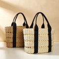 thumbnail image 3 of CoCopeaunts Straw Bag for women, Summer Beach Bag Woven Hobo Handbag Shoulder Bag Tote Bag Top Handle Bag with Silk Belt, 3 of 5