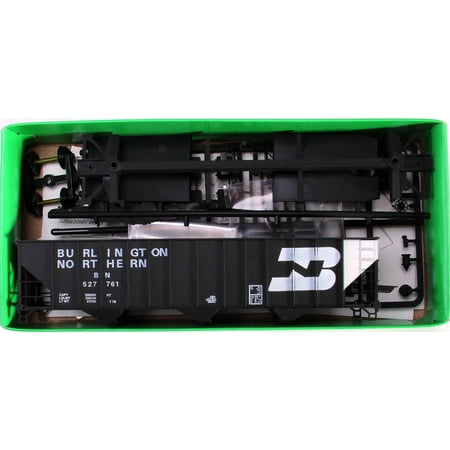 Bowser HO Scale Kit 100-Ton 3-Bay Hopper Burlington Northern/BN/White End