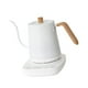 thumbnail image 3 of Hervidor de café eléctrico portátil con aislamiento, hervidor de agua eléctrico con control de temperatura, para café vertido multiusos Blanco, 3 of 9