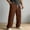 Coffee, variant on Men's Linen Pants Lightweight Straight Leg Casual Pants Summer Loose Fit Yoga Beach Long Trousers with Pockets