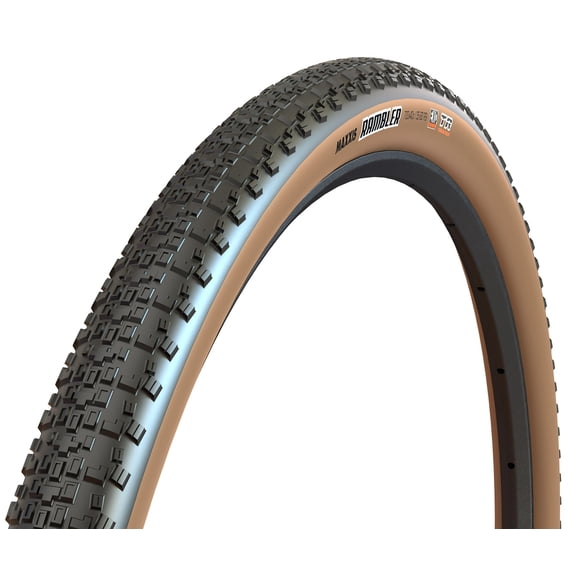 Maxxis Rambler Gravel Tire 700x45C Folding Tubeless Ready HYPR-X EXO 120TPI Tanwall
