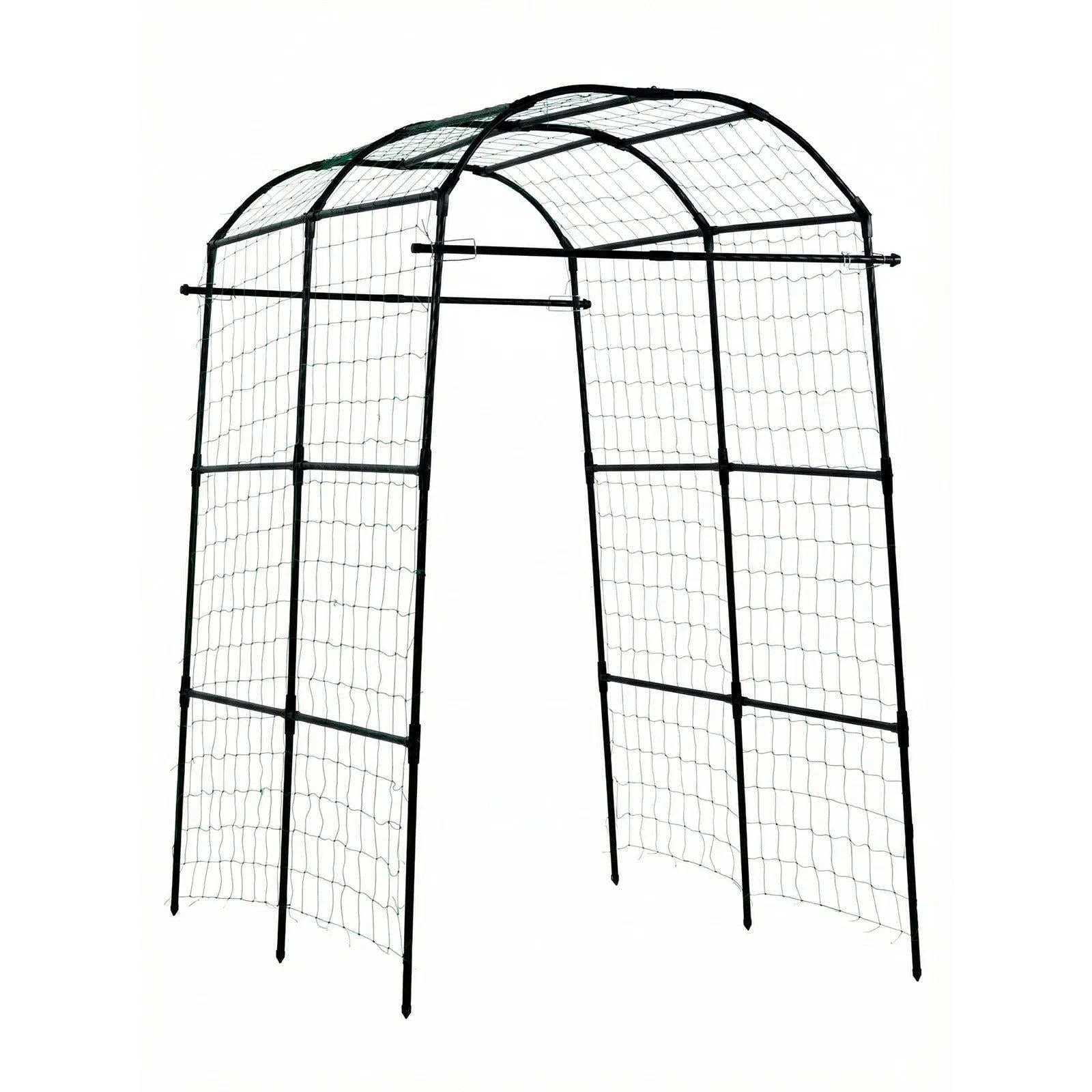 Cucumber Trellis, U-Shape Garden Trellises for Raised Bed, Metal Arch Plant Support for Vine, Climbing Plants Outdoor, Peas, Beans, Zucchini, Tomato, Squash, Flower