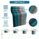 thumbnail image 5 of Camino de mesa Vandarllin Ombre con diseño de pavo real, 33 x 275 cm, color azul y gris, 5 of 7