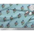 thumbnail image 3 of Soimoi Rayon Fabric Leaves & Floral Block Decor Fabric Printed Yard 42 Inch Wide, 3 of 3