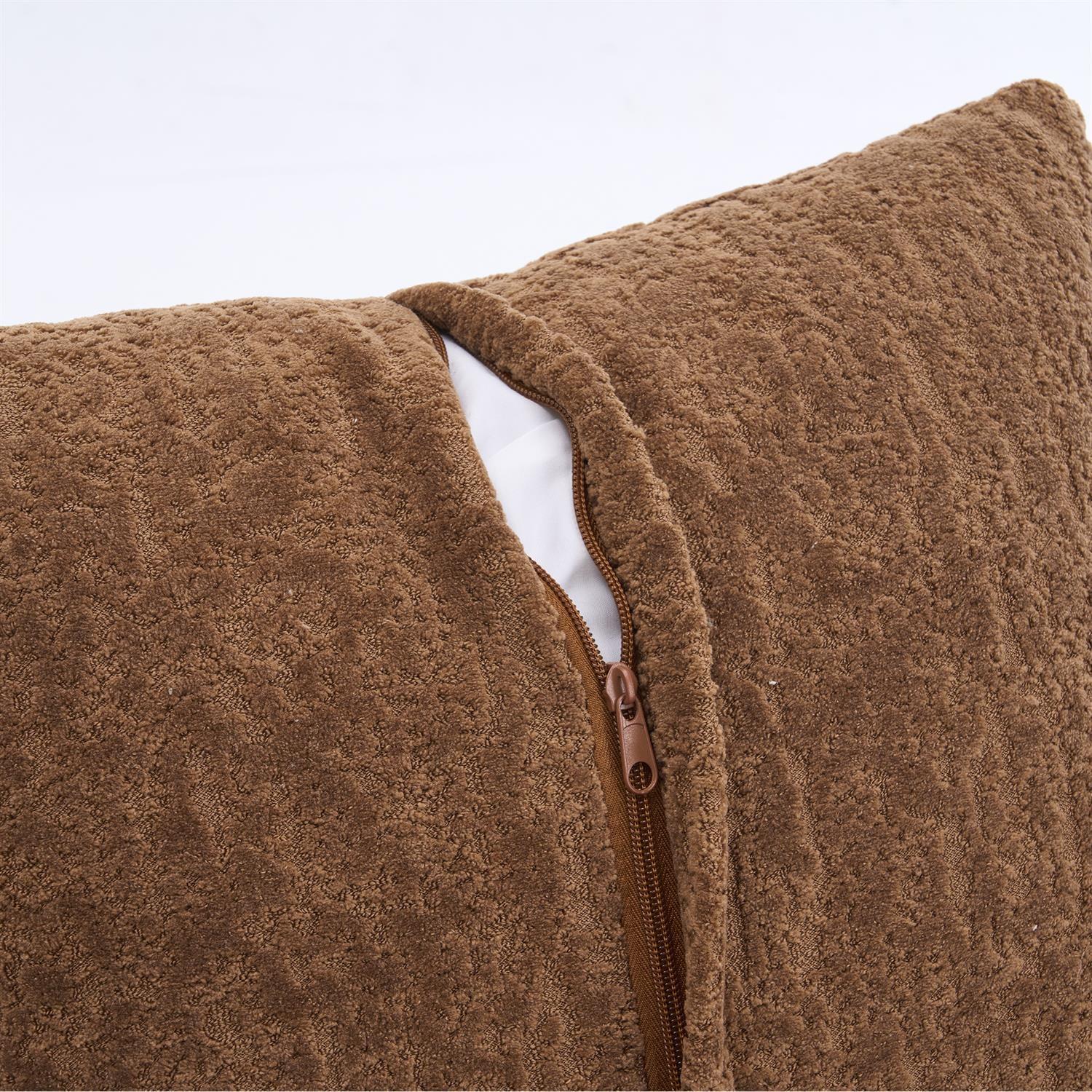 Demi Bonn 110"L Modular Sectional Sofa with Full Compression Sponge, Curved Design, High-Density Chenille Sleeper Couch for Living Room, 800 lbs Capacity, Beige