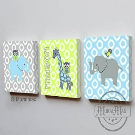 Elephant Canvas Art Nursery Home Garden Compare Prices At Nextag Muralmax Personalized Polka Dots Elephant Giraffe The