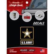 Officially Licensed U.S. Army Decal - 6" US Military Sticker for Truck or Car Windows by Decalcomania