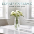 thumbnail image 3 of REGALWOVEN Large Glass Vase for Flowers, Thickened Modern Clear Flower Vase, Wide Opening Cylinder Vase for Centerpieces lucid 2.6"L x 2.6"W x 7.9"H, 3 of 7