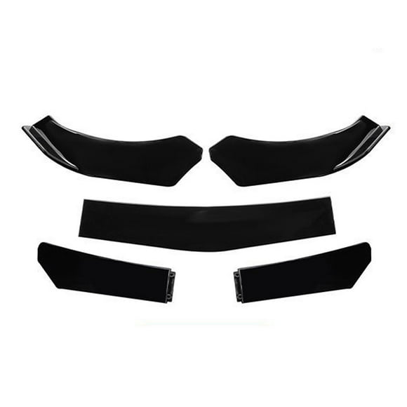 Scienceny 5 piezas ABS Auto parachoques delantero labio desmontable elegante modificado impermeable anticorrosivo brillante Protector parte Accesorios Automoción decorativa y accesorios Scienceny VI017415-00B