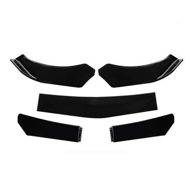 Scienceny 5 piezas ABS Auto parachoques delantero labio desmontable elegante modificado impermeable anticorrosivo brillante Protector parte Accesorios Automoción decorativa y accesorios Scienceny VI017415-00B
