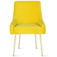 thumbnail image 4 of Novogratz Huxley Dining Chairs, Mustard Yellow (2-pack), 4 of 10