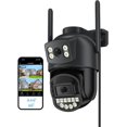 thumbnail image 1 of 2-1 Lente Doble Camara de Seguridad Exterior, 4K 8MP Cámara de Seguridad con Visión Nocturna Color 30M, Seguimiento automático, Sirena, Audio Bidireccional, IP66, poyo Alexa, 1 of 5