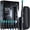Black with Travel Case, variant on Electric Toothbrush with Travel Case, Sonic Toothbrush for Adults with 8 Brush Heads for 2-Year Use, 40000 VPM Deep Clean Rechargeable Toothbrushes Last 30 Days with 5 Modes