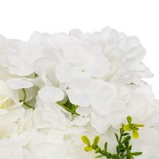 Miumaeov Artificial Roses Flower Panels Silk Fabric Floral Wall Backdrop Mats for Wedding Engagement Party Event Decor 15x15 White 12PCS