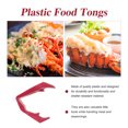 thumbnail image 2 of IFANLANDOR 12Pcs Red Plastic Food Tongs Finger Eating Clips for Home Kitchen and Party Use, 2 of 5