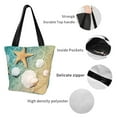 thumbnail image 5 of Kdxio Starfish And Seashell On The Summer Beach Women Reusable Grocery Bags Foldable Ripstop,Reusable Shopping Bags for Shopping,Gym,Gift, 5 of 7