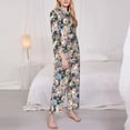 thumbnail image 3 of Sikiie Rose Flowers Women's Long-Sleeve Shirt and Full-Length Bottom Pajama Set (s-xxl)-XX-Large, 3 of 7