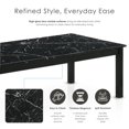 thumbnail image 4 of Bluff Modern Wood 3-Piece Coffee Table Set with 2 End Tables, Black, 4 of 14