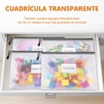 thumbnail image 4 of Bolsas de Malla con Cierre, Bolsas impermeables con cremallera de PVC, Organizador de Archivos, Carpeta Organizadora de Documentos, para Aula, Escuela, Oficina, Suministros de Viaje, 4 of 4