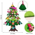 thumbnail image 4 of PayUSD DIY Lighted Felt Christmas Tree Set for Toddlers, Kids Door Wall Hanging Xmas Gifts Christmas Decorations, 3.2FT Family 3D Fake Xmas Tree with 33 pcs Detachable Ornaments, C Style, 4 of 7
