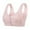 Pink, variant on Womens Supportive Sleepwear Front Closure Sports Bra Comfortable Seamless Tank Top for All Day Wear