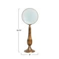 thumbnail image 2 of Creative Co-Op Vintage Brass and Bone Magnifying Glass, Multicolor, 2 of 5