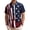 American flag star 5, variant on Patriotic Button Up Shirts For Men Flag 250 Years Short Sleeve Lapel Casual Shirts Summer Clothes for Vacation
