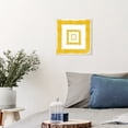 thumbnail image 2 of Wynwood Studio Prints Magical Thinking Yolk Abstract Geometric Wall Art Canvas Print Yellow 12x12, 2 of 3