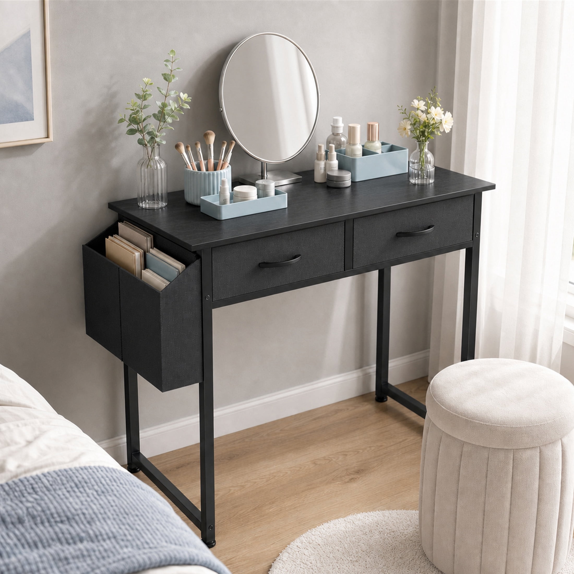 Small Desk with Storage | Office equipment for office - Walmart