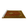 thumbnail image 2 of Ahgly Company Machine Washable Indoor Rectangle Medallion Yellow Traditional Area Rugs, 5' x 7', 2 of 4