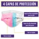 thumbnail image 5 of Cubrebocas desechable 4 capas de proteccion comodos, transpirables para Niño , 50, Rosa Pastel Lutema 4-Ply Infante, 5 of 5