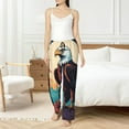thumbnail image 4 of Fotbe Cartoon Iceberg Bald Eagle Pantalones de Pijama para Mujer, Pantalones de Dormir, Pantalones Pj con Cordón y Bolsillos-X-Large, 4 of 6