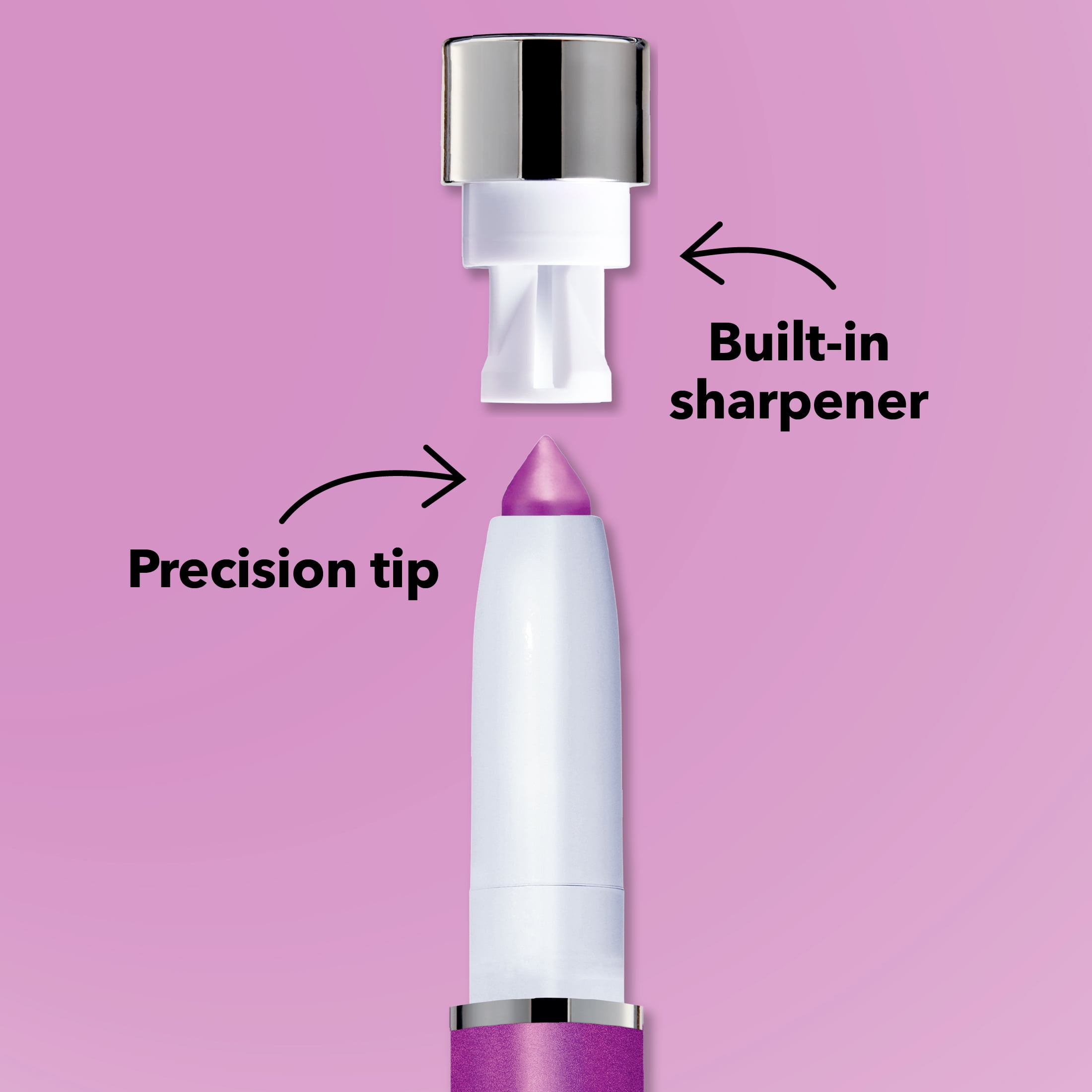 Hard Candy Eye Def Eyeshadow Stick, Shimmer, Creamy, Blendable Color. Metallic Pink