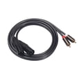 thumbnail image 4 of Cable de audio coaxial RCA dual a 2 XLR Methold 1.5 m plateado, 4 of 6