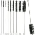 thumbnail image 1 of 10 cepillos de nailon de acero inoxidable para limpiar pajitas, tubos largos, herramientas de limpieza para pajitas, vasos y teclados., 1 of 5