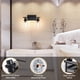 thumbnail image 3 of Luz de pared de baño negra Luz de pared de pantalla de vidrio Luces de pared de interior de estilo vintage Zhivalor WLJ-4475, 3 of 5